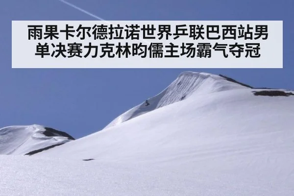 雨果卡尔德拉诺世界乒联巴西站男单决赛力克林昀儒主场霸气夺冠